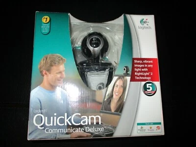 Logitech QuickCam Communicate Deluxe 961465-0403-USB Webcam with Privacy Slider  - Image 1 of 4