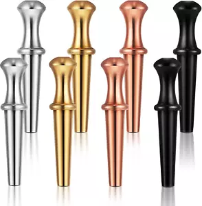 Mudder 8 Pieces Metal Cribbage Pegs Fit 1/8 Holes with a Tapered Design for Crib - Picture 1 of 12