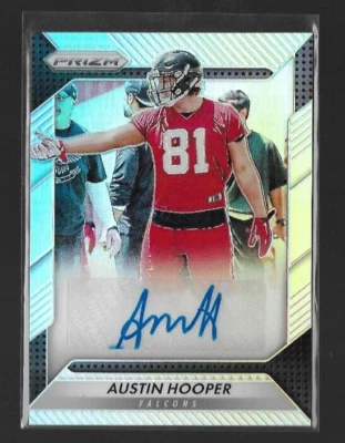 2016 Panini Prizm AUSTIN HOOPER Rookie Autographs Prizms Atlanta Falcons #RA-AHP - Image 1 of 2