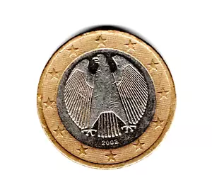 GERMANY 1 EURO COIN CIRCULATED COIN (2002) (X) - Picture 1 of 2