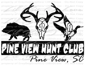 Custom Hunt Club Decals Stickers Customize to YOUR Hunt Club Free Proofs - Photo 1/7