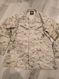 Desert MARPAT MCCUU Top Blouse Medium Regular Marine Corps Navy Cammies - Picture 1 of 9