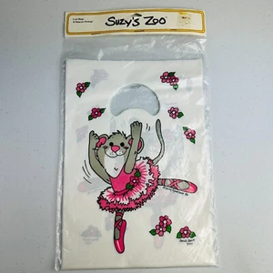 Vintage Suzy's Zoo Party Bags Suzy Spafford Cartoonist 1986 Ballerina Mouse 80s - Picture 1 of 9