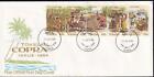 Tokelau (NZ) 1984 Copra Industry strip of 5 sc#103 unaddressed FDC