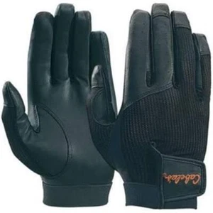 New Cabela's Black Leather Palm Mesh Back Shooting Hunting Gloves  Size  2XL S93 - Picture 1 of 1