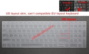 HP 850 855 G7 G8,Zbook Firefly 15 G7 G8 HSN-136C-5 HSN-141C-5 US Keyboard Skin - Afbeelding 1 van 6