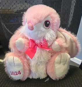 Bunny Hoppy Hopster 2024 rosa Ostern Plüsch Hase Schleife 15 Zoll Baby Geschenk jedes Geschenk - Bild 1 von 4