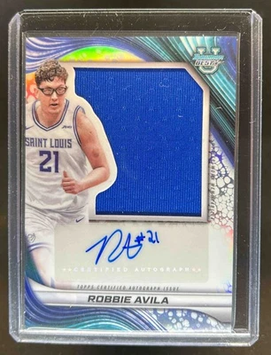 2024-25 Bowman's U Best Robbie Avila Prospect Jumbo Relic Jersey Auto #PJRA-RA - image 1 of 2