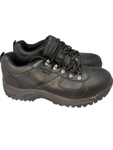 Propet Sealtex Waterproof Leather Work Shoes Black UK 12 Wide Fit - Picture 1 of 7
