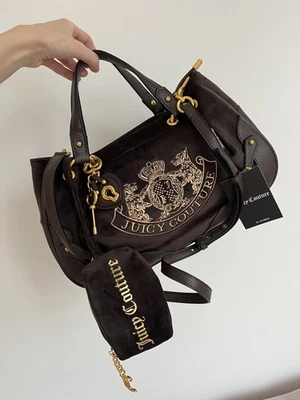 Juicy Couture Brown & Gold Vintage Style Twig Dog Handbag - Brand New with Tags - Image 1 of 4