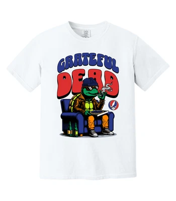 Grateful Dead Terrapin Turtle T-Shirt Smoking Beer Deadhead Tee - Image 1 of 3