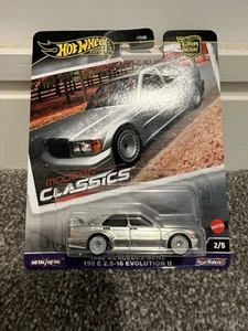 Hot Wheels Modern Classics ‘90 Mercedes-Benz 190E Evo Premium Car Culture Rare - Foto 1 di 6