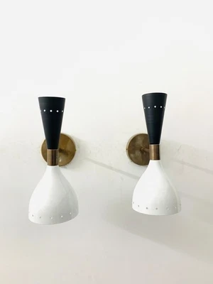 2 Wall Light 1950s Italian Diablo Wall Lights, Stilnovo Style - Wall Sconce - Image 1 of 4