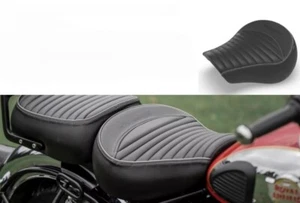Fit For Royal Enfield New Classic 350 REBORN TOURING RIDER SEAT BLACK - Picture 1 of 3
