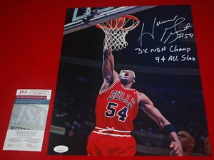 HORACE GRANT Chicago Bulls signed 11X14 photo JSA COA WA199704 - Picture 1 of 3