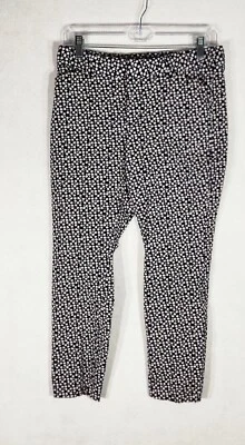 Gap Capris Mujer 6 Slim City Crop Plano Frontal Pierna Elastizada Negro Blanco Floral Foto 1 de 4