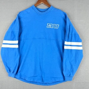 Monsters University Spirit Jersey Shirt Adult Small Blue Long Sleeve MU Mens - Picture 1 of 10