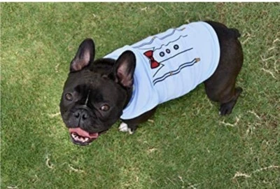 NEW Large Parisian Pet Bowtie Suspenders Dog Shirt Size L 12-18lbs Blue - Image 1 of 4