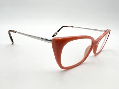 NOS Prada VPR 14X Eyeglasses FRAMES 04C-1O1 Pink 52[]16-140 Silver Brown F854 - Image 1 of 4