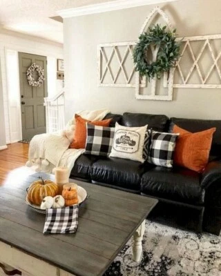 Stylish Black & White Plaid Pillow Covers for Any Space (2 Sets, 18"x18") - Image 1 of 4