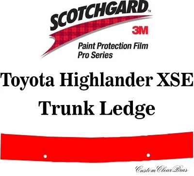 Película de protección de pintura 3M Scotchgard serie Pro 2021 2022 Toyota Highlander XSE Foto 1 de 3