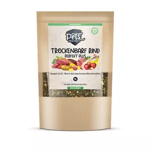 Trockenbarf Perfekt Plus Rind - Premium BARF Hundefutter Natur Getreidefrei 1kg - Bild 1 von 7