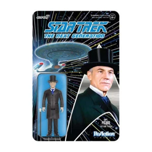 Star Trek JeanLuc Picard Elementary Dear Data Collectable ReAction 3.75" Figure - Picture 1 of 1
