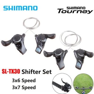 MARKENLOS Shimano Tourney SL-TX30 Schalthebel 18/24 Gang – Daumenschalter für MTB/Citybike