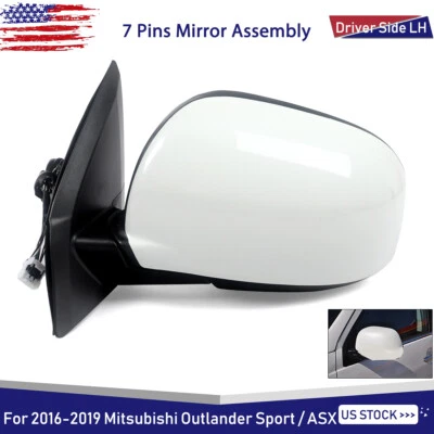 For 2016-19 Mitsubishi Outlander Sport /ASX View Mirror Left Side 7Pins 7632B771 Foto 1 de 4