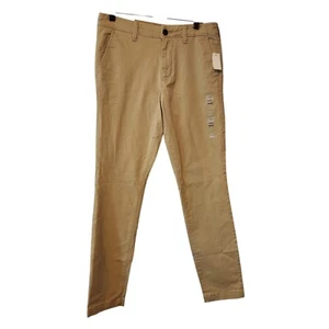 Aeropostale Mens Khaki Skinny Stretch Pants 30x32 New With Tags - Picture 1 of 10