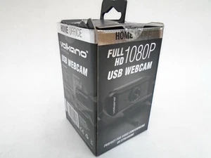 OPEN BOX VOLKANO 1080P FULL HD USB WEBCAM BLACK ZOOM W MICROPHONE vk-10102-bk - Picture 1 of 2