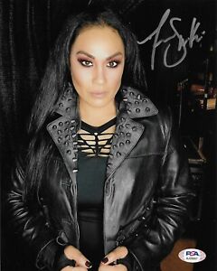 TAMINA SNUKA WWE DIVA SIGNED AUTOGRAPH 8X10 PHOTO w / PSA COA