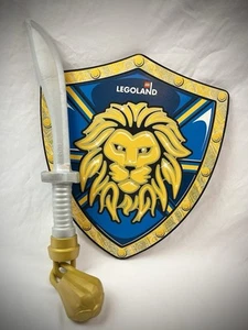 LEGO Legoland Blue Lion Castle Foam Play Pretend Mismatched Shield and Sword - Picture 1 of 9