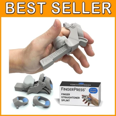 Finger Straightening Orthosis | Gray/Large | Joint Stretcher - Image 1 of 4