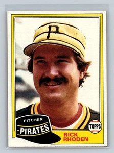 1981 Topps #312 Rick Rhoden Pittsburgh Pirates Baseball Card - Picture 1 of 2