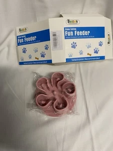 Silikon Slow Feeder Hundenapf Einsatz Silikon mit Saugnäpfen Med Pink - Bild 1 von 9