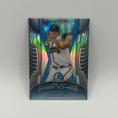 Bowman Chrome Draft Future of the Franchise Mini Lucas Sims 2014 #LS ATL Foto 1 de 2