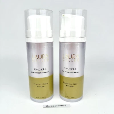 2x Laura Geller TIMELESS SKIN ANTI-AGING Original Spackle Primer 4.2oz Jumbo NEW - Image 1 of 4