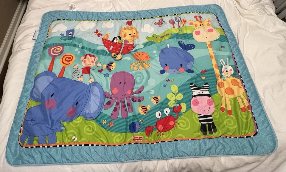 Fisher Price Baby Activity Blanket ~ Multicolored ~ 38" x 56" - Image 1 of 4