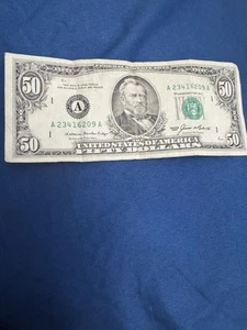 1985 Series $ 50 Dollar Bill, Federal Reserve Note - Picture 1 of 2
