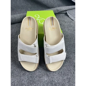 Sam Edelman Womens Eliana Lug Slide White Sandals Double Band Platform Sz 9M Y2K - Picture 1 of 8