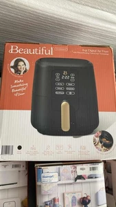 Beautiful by Drew Barrymore 6Qt Digital Air Fryer TurboCrisp Black Sesame - Picture 1 of 1