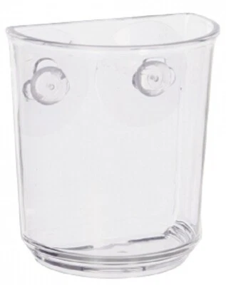 4x Interdesign CLASSIC SUCTION CUPS 8x5.6x9cm Deep & Wide, Clear - Image 1 of 3