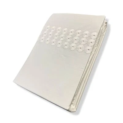 $634 Bovi Blanco Lino Fino Angel Cama Edredón 300 Hilos Manta Cubierta King Foto 1 de 3