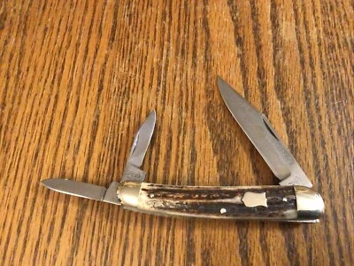 Bulldog Brand 1993, navaja de bolsillo de 3 hojas, Solingen Alemania, excelente estado usado Foto 1 de 4