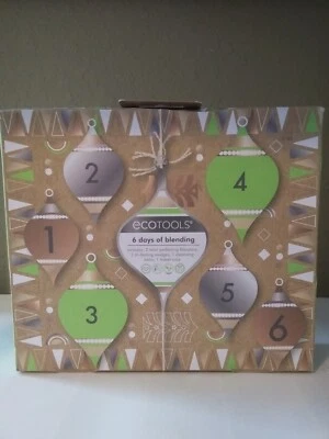 ECOTOOLS 6 DAYS OF BLENDING CHRISTMAS GIFT SET PLANT BASED BLANDERS (NIB) - Image 1 of 4