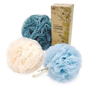 Dual Texture Tiefenreinigender Luffa Schwamm für strahlende Haut, 3er Pack - Bild 1 von 7