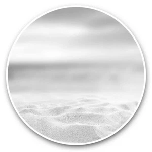 2 x Vinyl Aufkleber 20 cm (BW) - weiß Sandstrand Tropical Urlaub #43813 - Bild 1 von 8