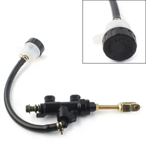 Black Rear Brake Master Cylinder Hydraulic Pump Reservoir for Dirt Bike ATV GZ - Picture 1 of 5