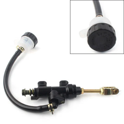 Black Rear Brake Master Cylinder Hydraulic Pump Reservoir for Dirt Bike ATV GZ - Image 1 of 4